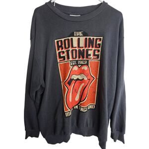The Rolling Stones x H&M Sweatshirt M Oversized Crewneck Pullover Band Sweater